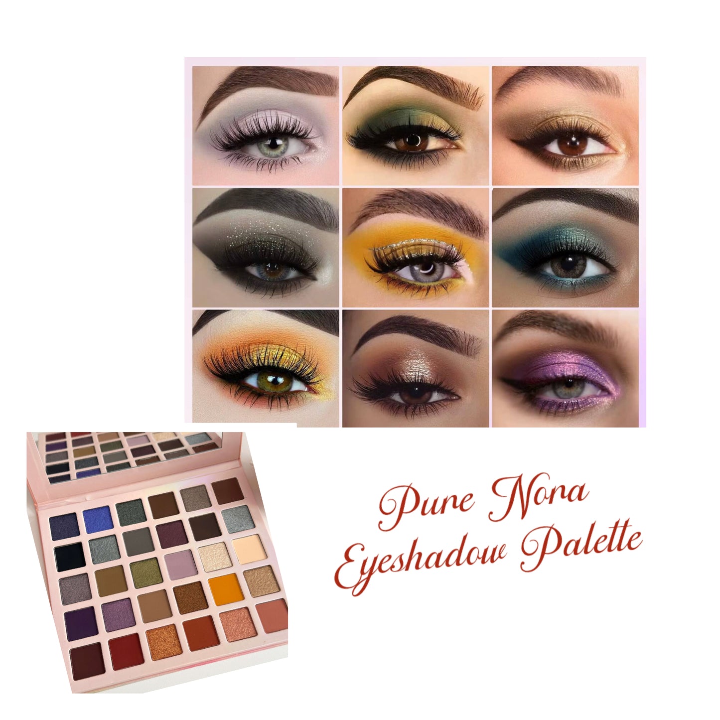 Pure Nora Natural Eyeshadow 30 shades