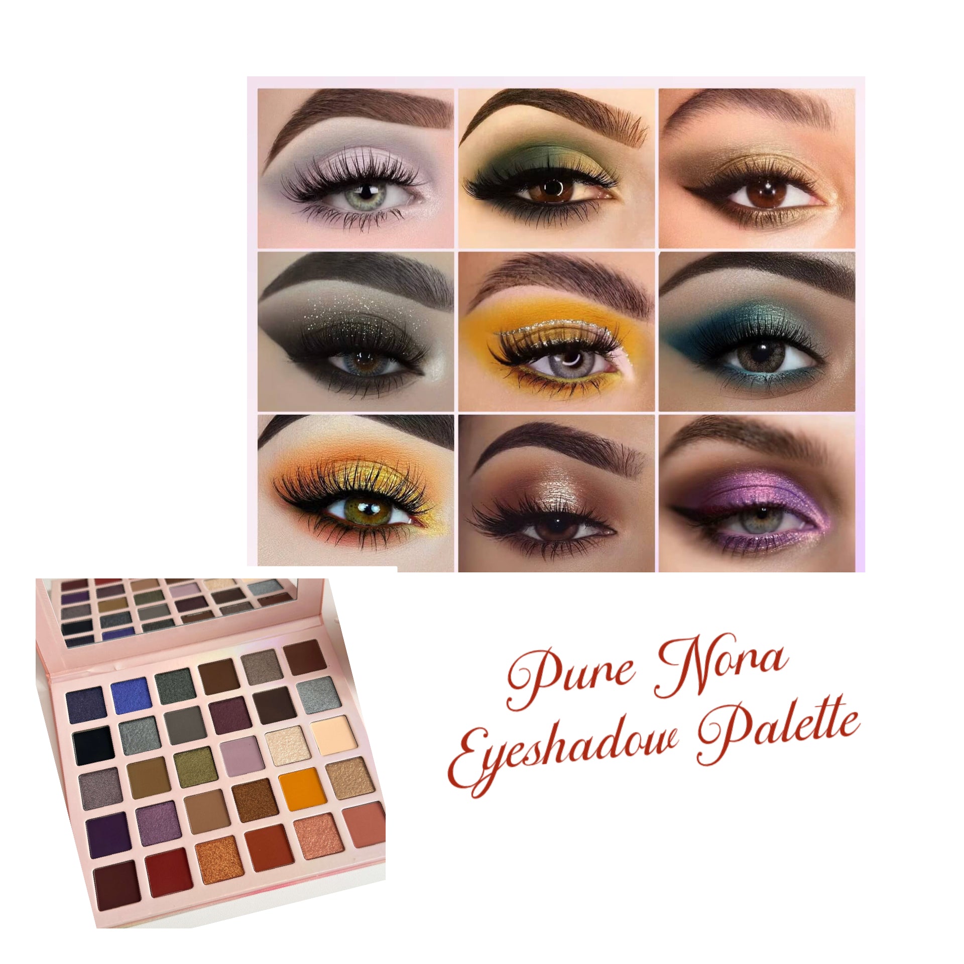 Pure Nora Natural Eyeshadow 30 shades